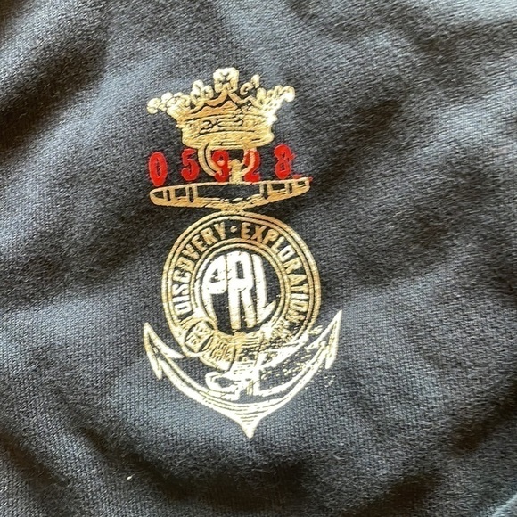 Polo Ralph Lauren Kids Navy Medium Vintage Heavyweight Full Zip Sweatshirt - Picture 3 of 6